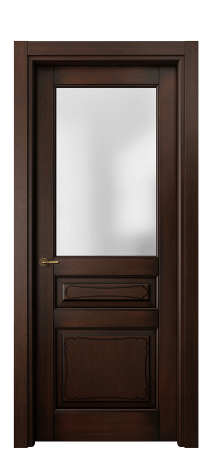 Межкомнатная дверь Toscana Elegante 6324 Бук тёмный с патиной Сатинированное стекло Цена 88959 ₽ | Volhovec