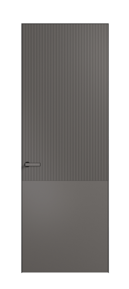 Дверь межкомнатная Velvet 8205 Матовый классический серый. Скрытый короб Черный Цена 57169 . Фабрика дверей Волховец 8 (800) 551 43 19 Межкомнатная дверь Velvet 8205 Матовый классический серый. Цена 57169 | Volhovec