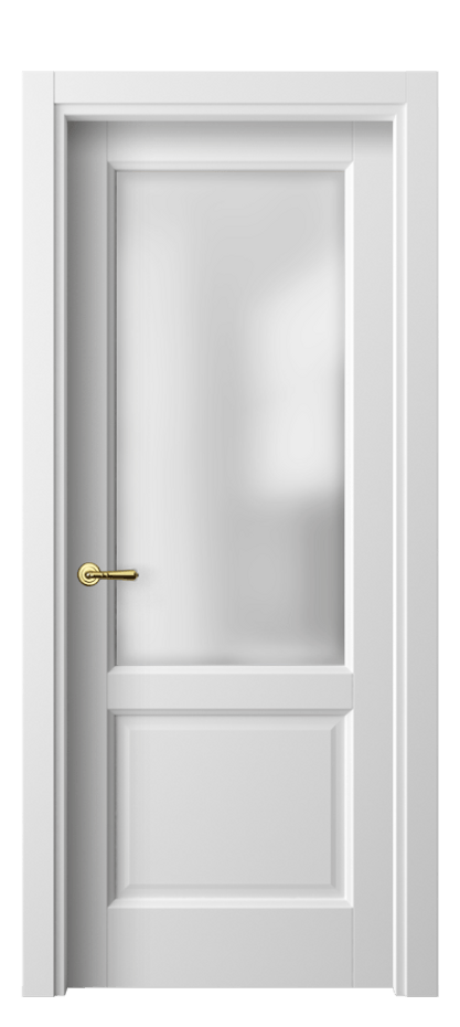 Межкомнатная дверь Galant 1422 Белый шёлк Сатинированное стекло Цена 29119 ₽ | Volhovec