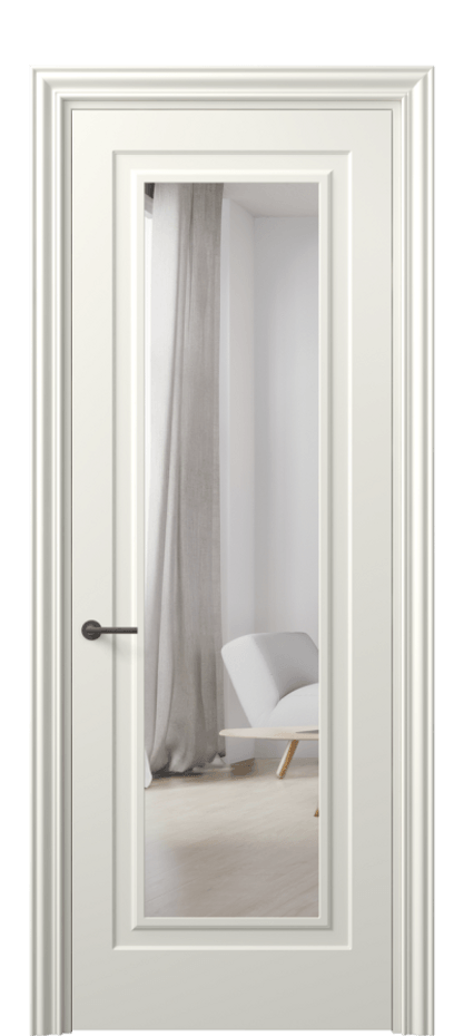 Межкомнатная дверь Маскот 8403 Матовый жемчужный Двустороннее зеркало, триплекс Цена 63224 ₽ | Volhovec