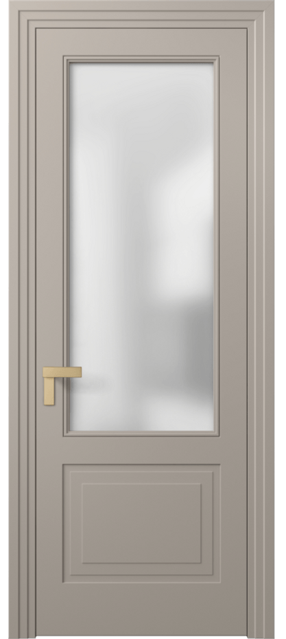 Межкомнатная дверь Рокка 8352 Матовый бисквитный Сатинированное стекло Цена 68424 ₽ | Volhovec