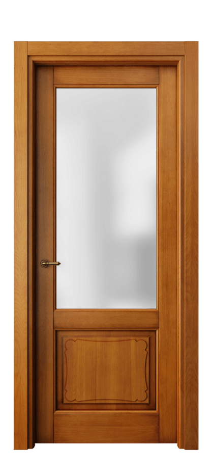 Межкомнатная дверь Toscana Elegante 6322 Бук светлый с патиной Сатинированное стекло Цена 85679 ₽ | Volhovec