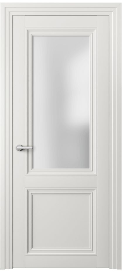 Межкомнатная дверь Центро 2524 Матовый серый Сатинированное стекло Цена 62199 ₽ | Volhovec