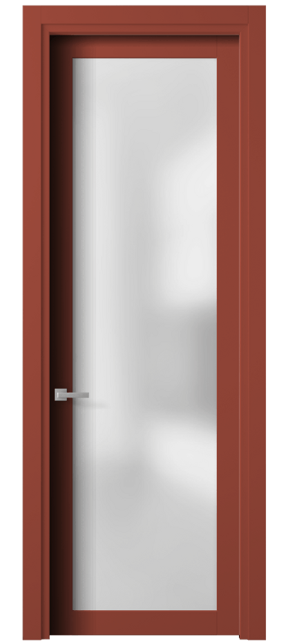 Межкомнатная дверь Planum 2102 Матовый белоснежный Сатинированное стекло Цена 49519 ₽ | Volhovec