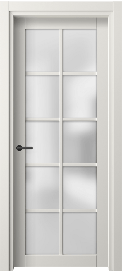Межкомнатная дверь Нео 2106 ПЭТ белоснежный Сатинированное стекло Цена 29724 ₽ | Volhovec