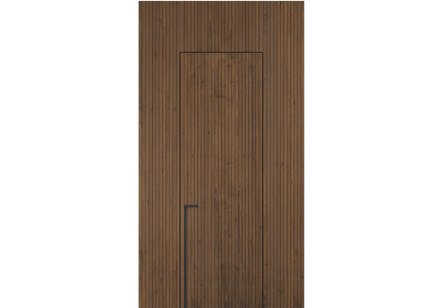 Панели для отделки стен Стеновая панель Фрезерованные Орех медный матовый. Цвет Орех медный матовый. Материал Шпон Naturwood. Коллекция Фрезерованные. Картинка.