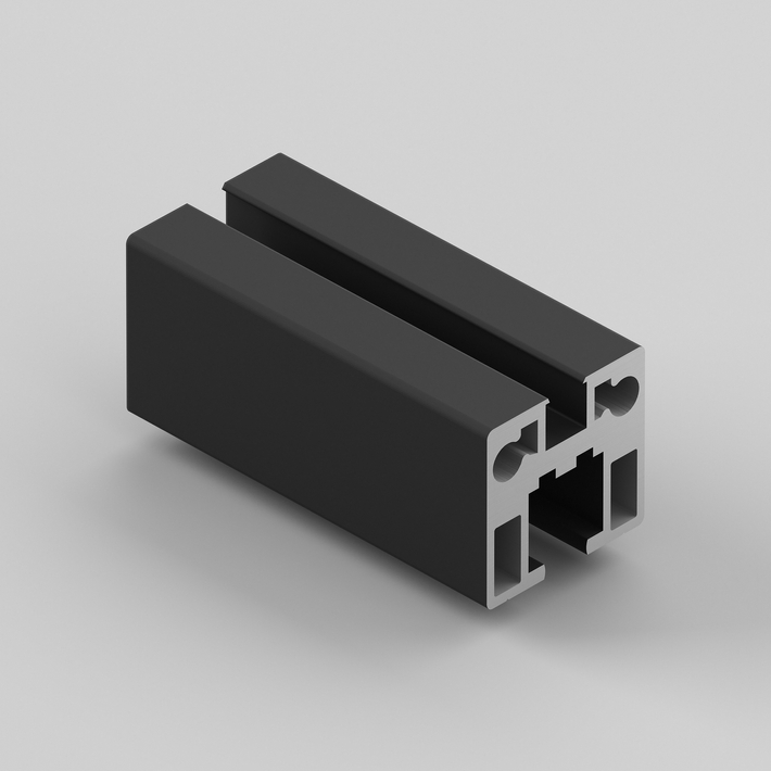 Горизонтальный чёрный профиль