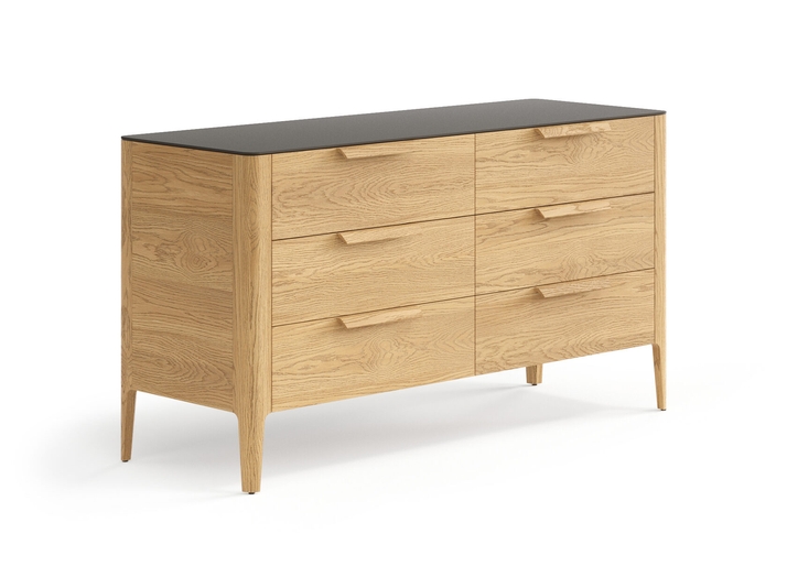 Мебель Комод Piega 6 ящиков. Цвет Дуб пшеничный матовый. Материал Массив дуба матовый. Коллекция Комод Piega 6 ящиков. Картинка.
