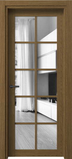 Дверь межкомнатная 2106 ТФД ДВ ЗЕР. Цвет Торфяной дуб. Материал Ламинатин. Коллекция Neo. Картинка.
