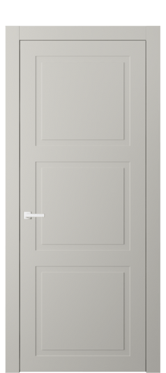 Дверь межкомнатная АКП 8003 МТСР. Цвет Матовый тёплый серый. Материал Гладкая эмаль. Коллекция Neo Classic. Картинка.