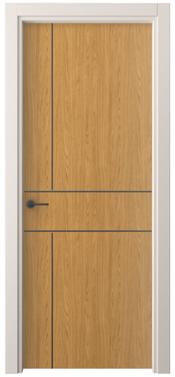 Дверь межкомнатная 4209 ВНД. Цвет Ванильный дуб. Материал Ламинатин. Коллекция Freedom. Картинка.