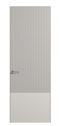 Дверь межкомнатная АКУ 8203 МПБЛ. Цвет Матовый пудровый белый. Материал Гладкая эмаль. Коллекция Velvet. Картинка.