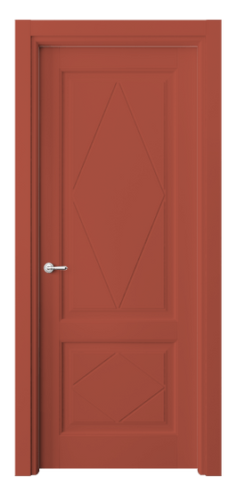 Дверь межкомнатная 6343 NCS S 3040-Y80R. Цвет NCS NCS S 3040-Y80R. Материал Гладкая эмаль. Коллекция Тоскана Ромбо. Картинка.