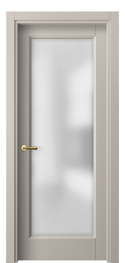 Дверь межкомнатная 1402 МСБЖ САТ. Цвет Матовый светло-бежевый. Материал Гладкая эмаль. Коллекция Галант. Картинка.