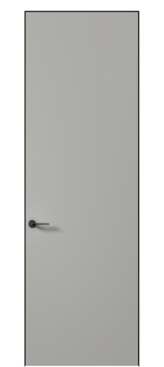 Дверь межкомнатная АКУ 0010 МНСР Матовый нейтральный серый. Цвет Матовый нейтральный серый. Материал Гладкая эмаль. Коллекция Планум Про. Картинка.