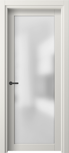 Дверь межкомнатная 2102 ПЭБЛ САТ. Цвет ПЭТ белоснежный. Материал ПЭТ. Коллекция Neo. Картинка.