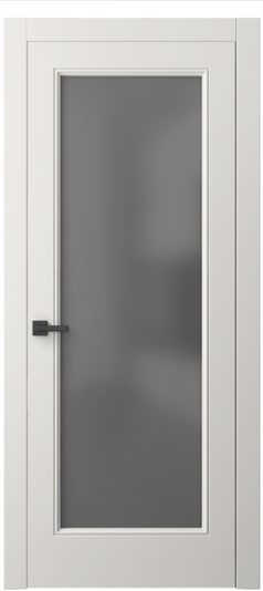 Дверь межкомнатная 8300 МПБЛ СЕР САТ. Цвет Матовый пудровый белый. Материал Гладкая эмаль. Коллекция Linea. Картинка.