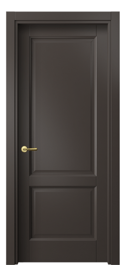 Дверь межкомнатная 1421 МАН. Цвет Матовый антрацит. Материал Гладкая эмаль. Коллекция Galant. Картинка.