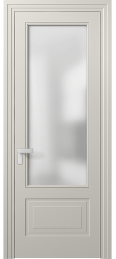 Дверь межкомнатная 8342 МОС Сатин. Цвет Матовый облачно-серый. Материал Гладкая эмаль. Коллекция Рокка. Картинка.