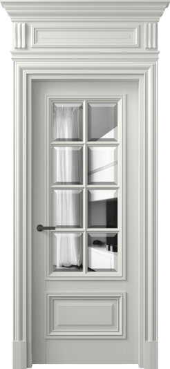Дверь межкомнатная 7316 МСР ДВ ЗЕР Ф. Цвет Матовый серый. Материал Гладкая эмаль. Коллекция Антик. Картинка.