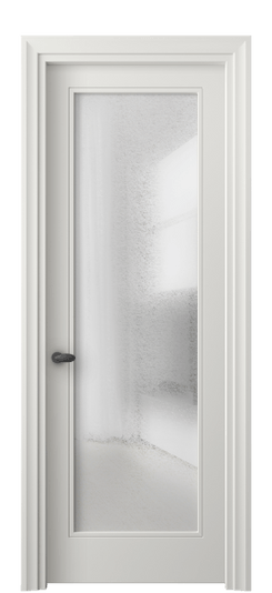 Дверь межкомнатная 8502 МСР ЛЕД. Цвет Матовый серый. Материал Гладкая эмаль. Коллекция Эссе. Картинка.