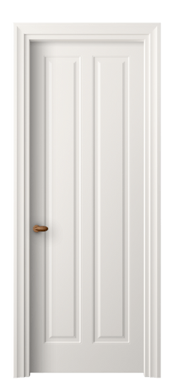 Дверь межкомнатная 8511 МПБЛ. Цвет Матовый пудровый белый. Материал Гладкая эмаль. Коллекция Esse. Картинка.