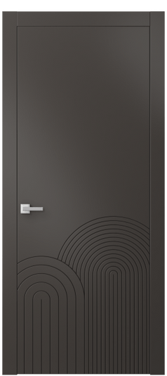 Дверь межкомнатная АКП 8059 МАН Матовый антрацит. Цвет Матовый антрацит. Материал Гладкая эмаль. Коллекция Linea. Картинка.