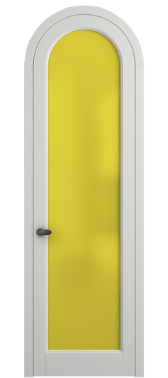 Дверь межкомнатная 6814 МССР САТ ЖЕЛ. Цвет Матовый светло-серый. Материал Гладкая эмаль. Коллекция Palazzo. Картинка.