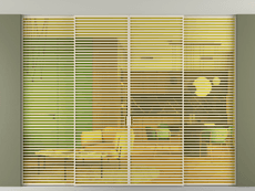 Перегородка Formato внутри проёма скрытое крепление в потолок 4 створки